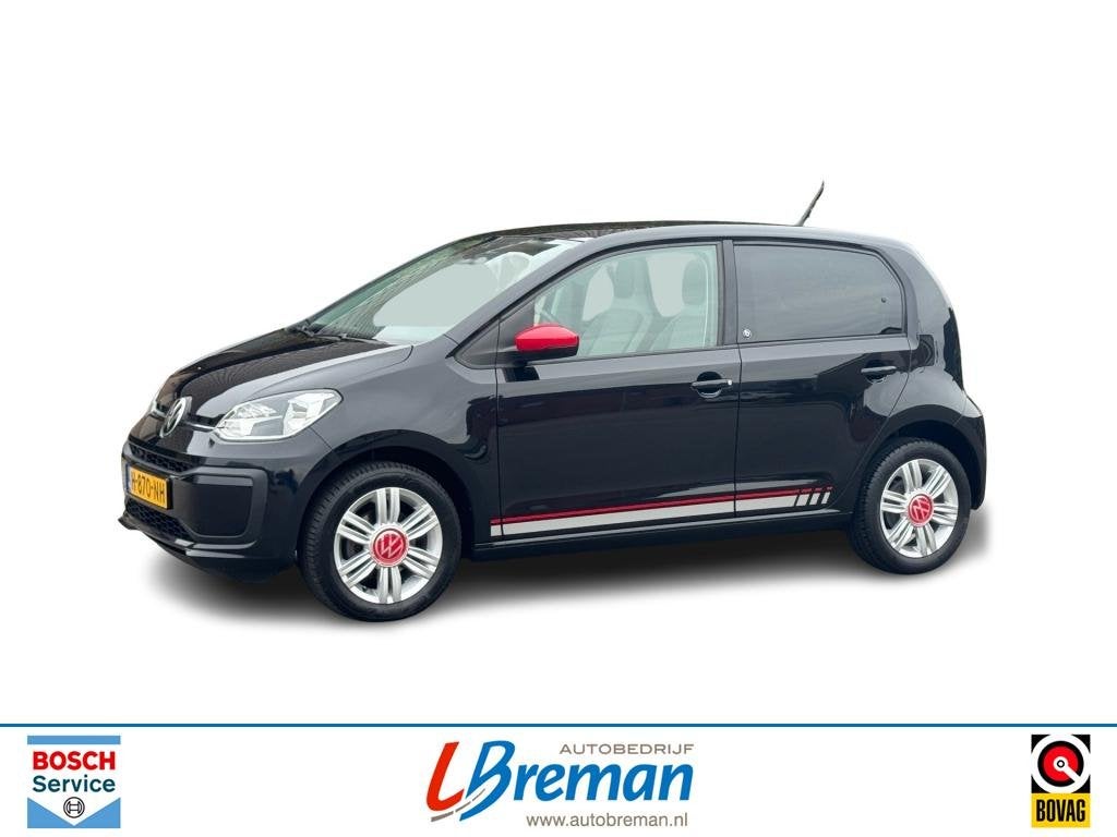 Volkswagen UP 1.0 BEATS  5-drs DAB Radio Lane Assist, Gebruikt, Met garantie (alle), Zwart, Bedrijf