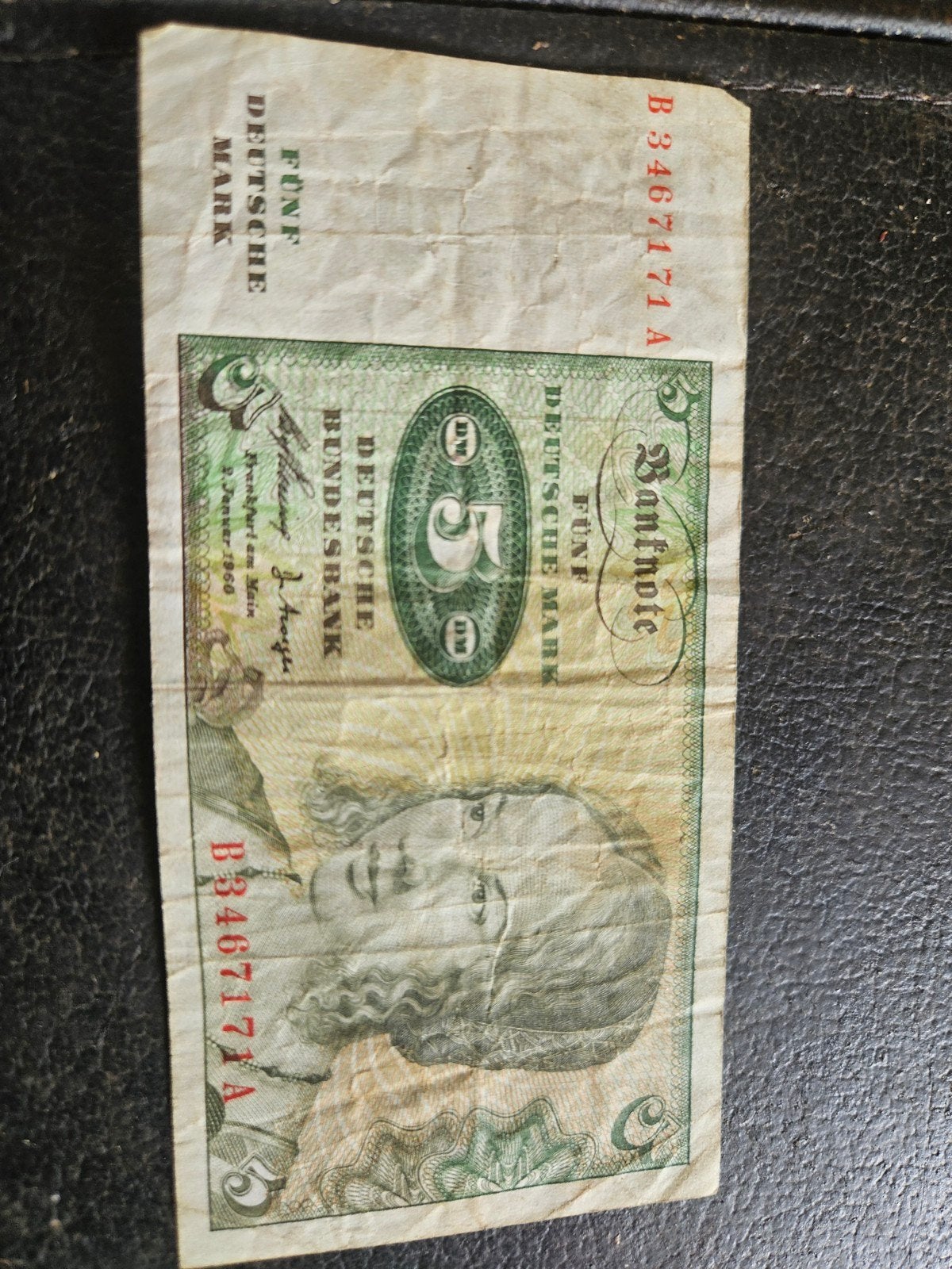 Duitse 5 Mark biljet - Fünf Deutsche Mark, Ophalen of Verzenden