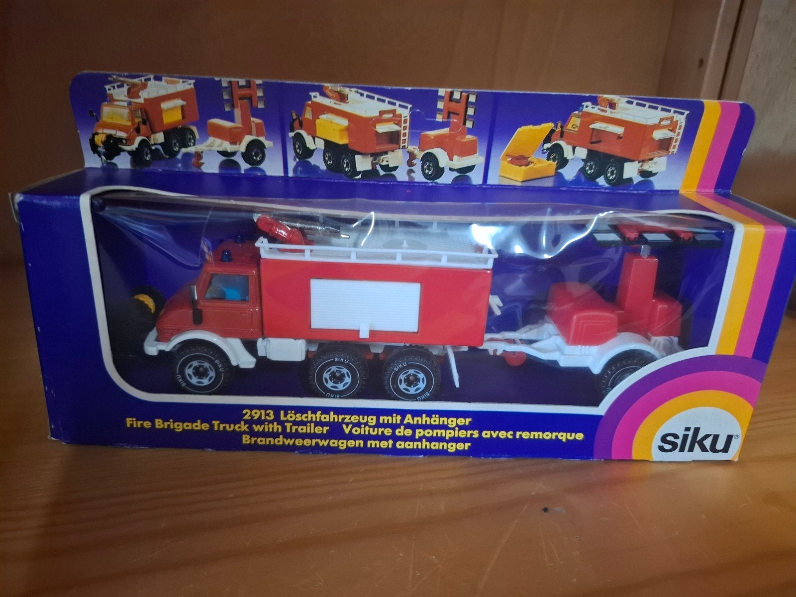 Siku Unimog feuerwehr met aanhanger (2913), Ophalen of Verzenden, Zo goed als nieuw, Bus of Vrachtwagen, SIKU