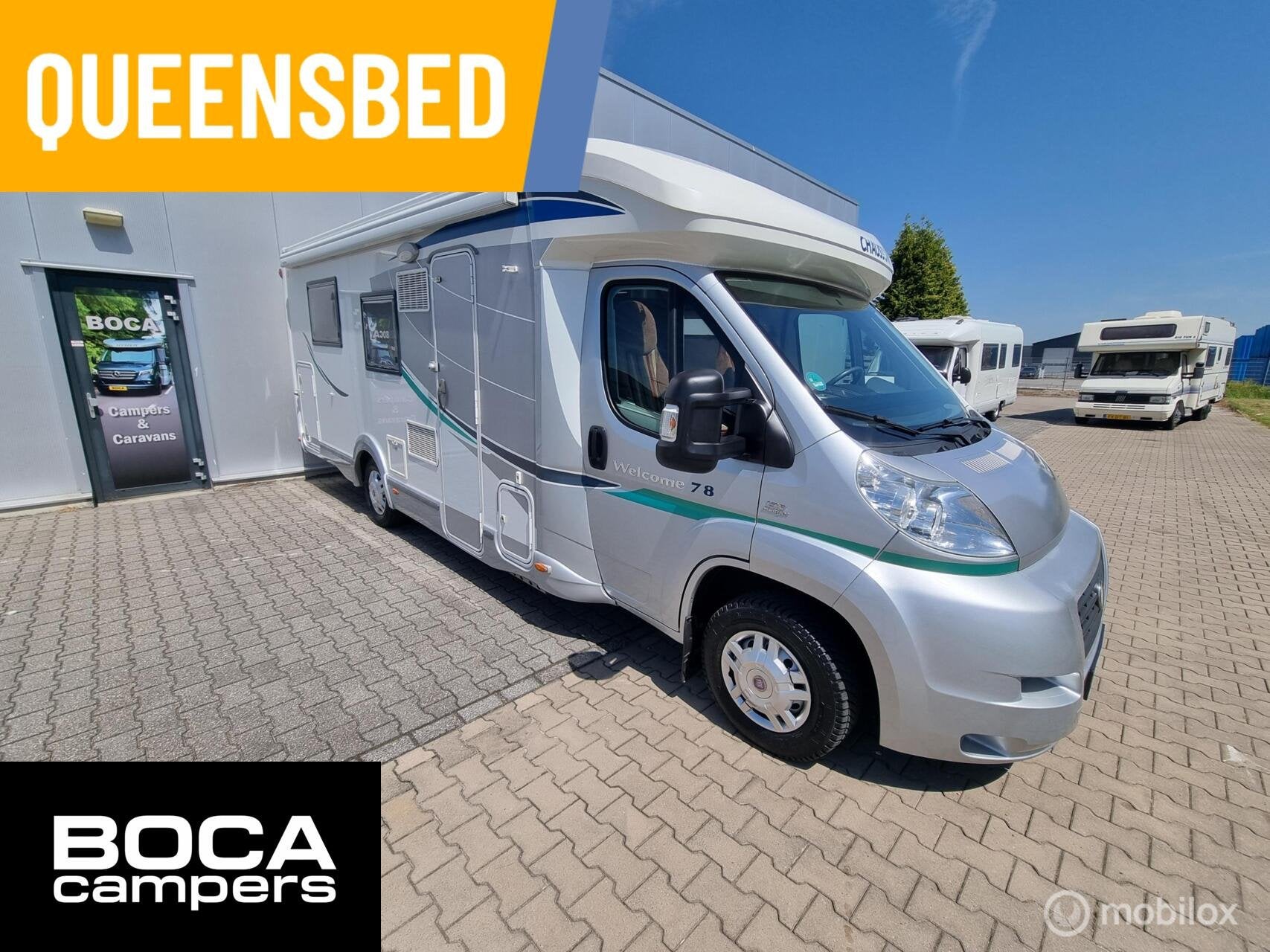 Chausson WELCOME 78 Queensbed Maxxfan, Caravans en Kamperen, 7 tot 8 meter, 7 tot 8 meter, Cassettetoilet, Tot en met 2