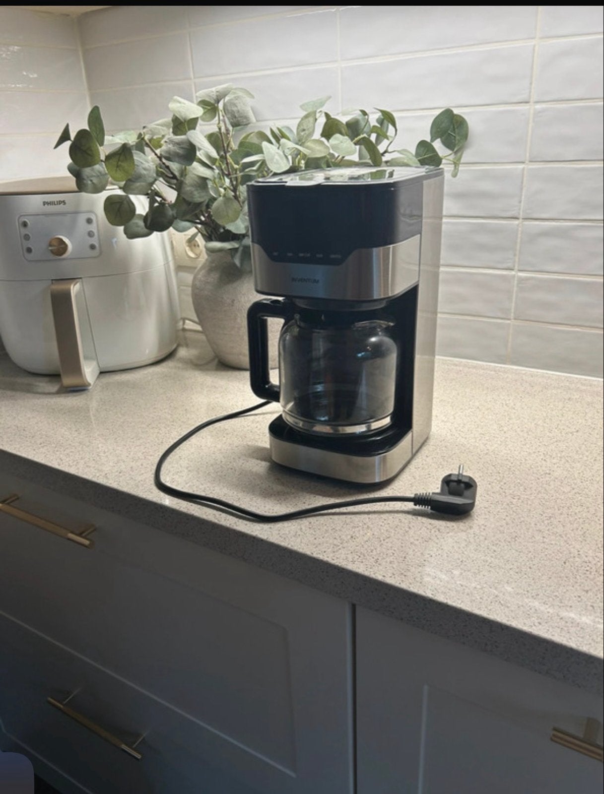 Inventum KZ712D Koffiezetapparaat Zwart - 12 kopjes, Afneembaar waterreservoir, 10 kopjes of meer, Koffiemachine, Gemalen koffie