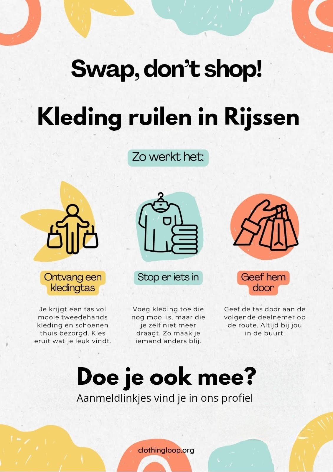 Doe mee met clothingloop rijssen, Kleding | Dames, Ophalen, Zo goed als nieuw