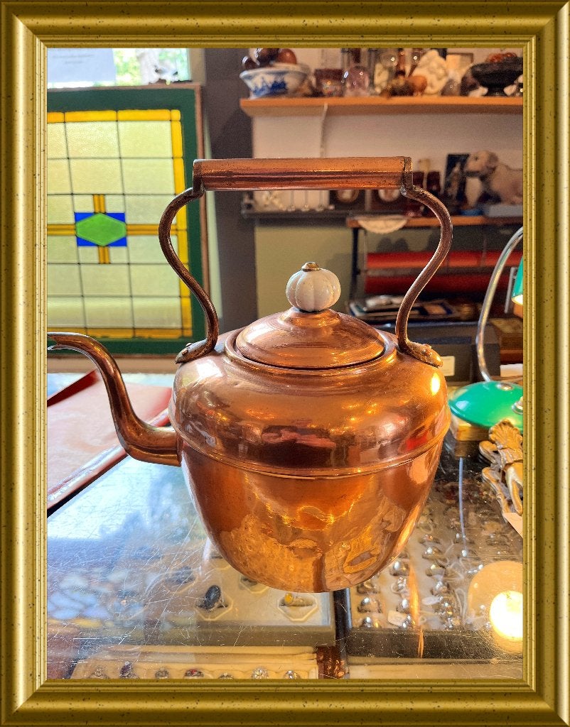 Mooie oude koperen ketel, Ophalen of Verzenden, Koper