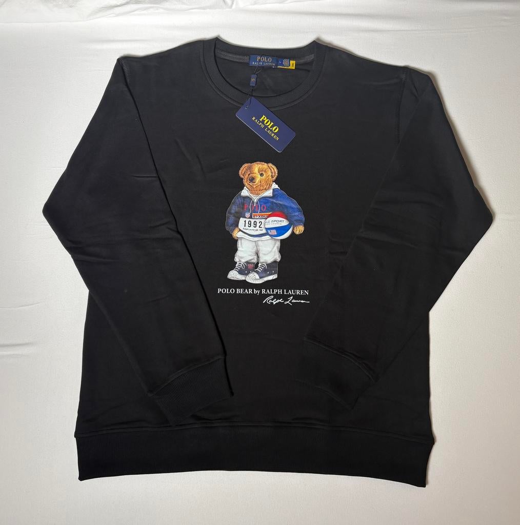 Polo Ralph Lauren sweater bear zwart maat L, Verzenden, Nieuw, Maat 52/54 (L), Zwart