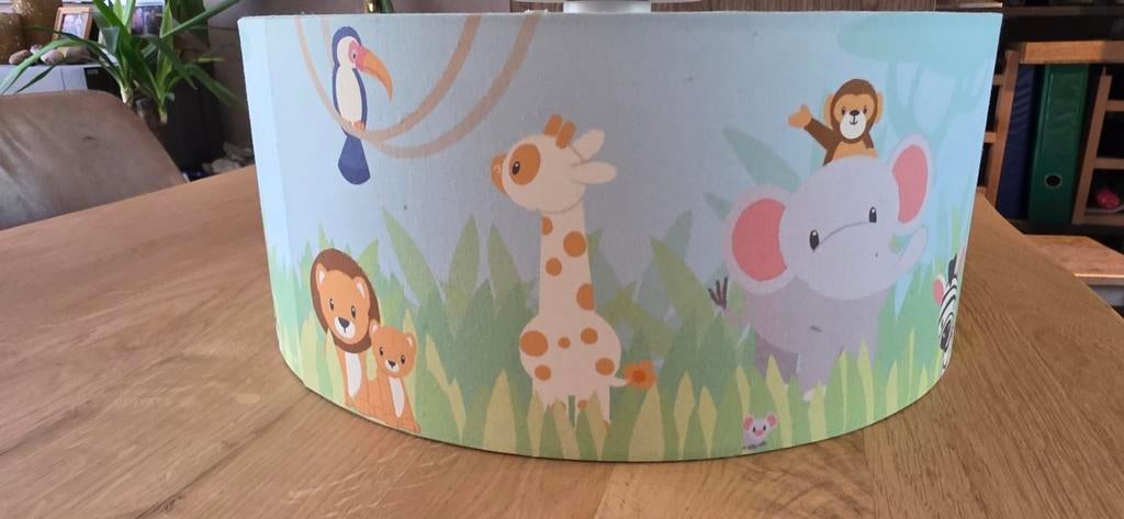 Leuke kinderlamp met jungle dieren - 35cm doorsnee, Ophalen