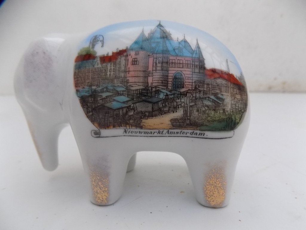 Amsterdam keramiek porselein set vaas spaarpot, Antiek en Kunst, Curiosa en Brocante, Ophalen of Verzenden