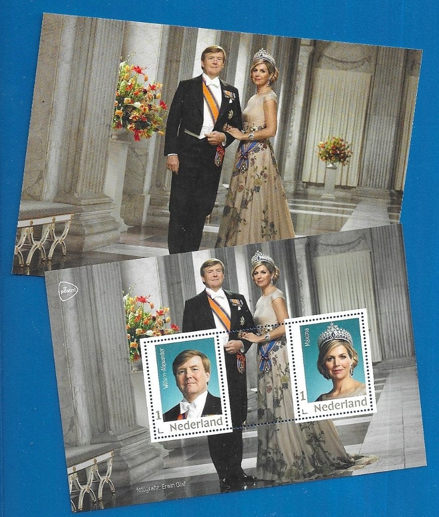 Postset Statieportret Willem-Alexander & Máxima, Erwin Olaf, Verzenden, Na 1940, Postfris