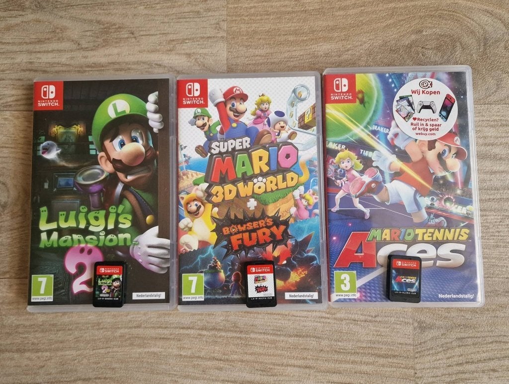 3 Mario Games nintendo switch 1, Spelcomputers en Games, Games | Nintendo Switch, Overige genres, 2 spelers, Ophalen of Verzenden
