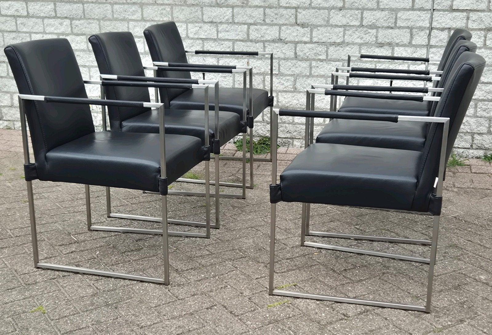 8 Bert Plantagie design eetkamerstoelen model Clark
zwart le, Huis en Inrichting, Stoelen, Zwart, Ophalen of Verzenden, Zo goed als nieuw