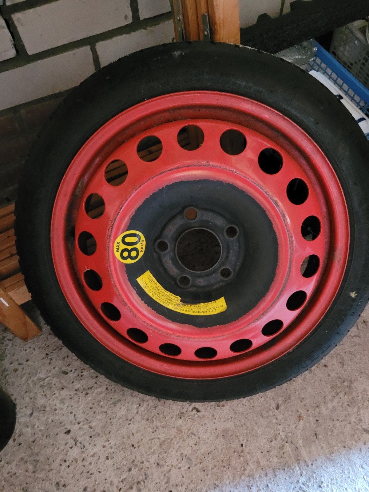 Nieuw reservewiel met band - Max 80 km/u, Ophalen, Nieuw