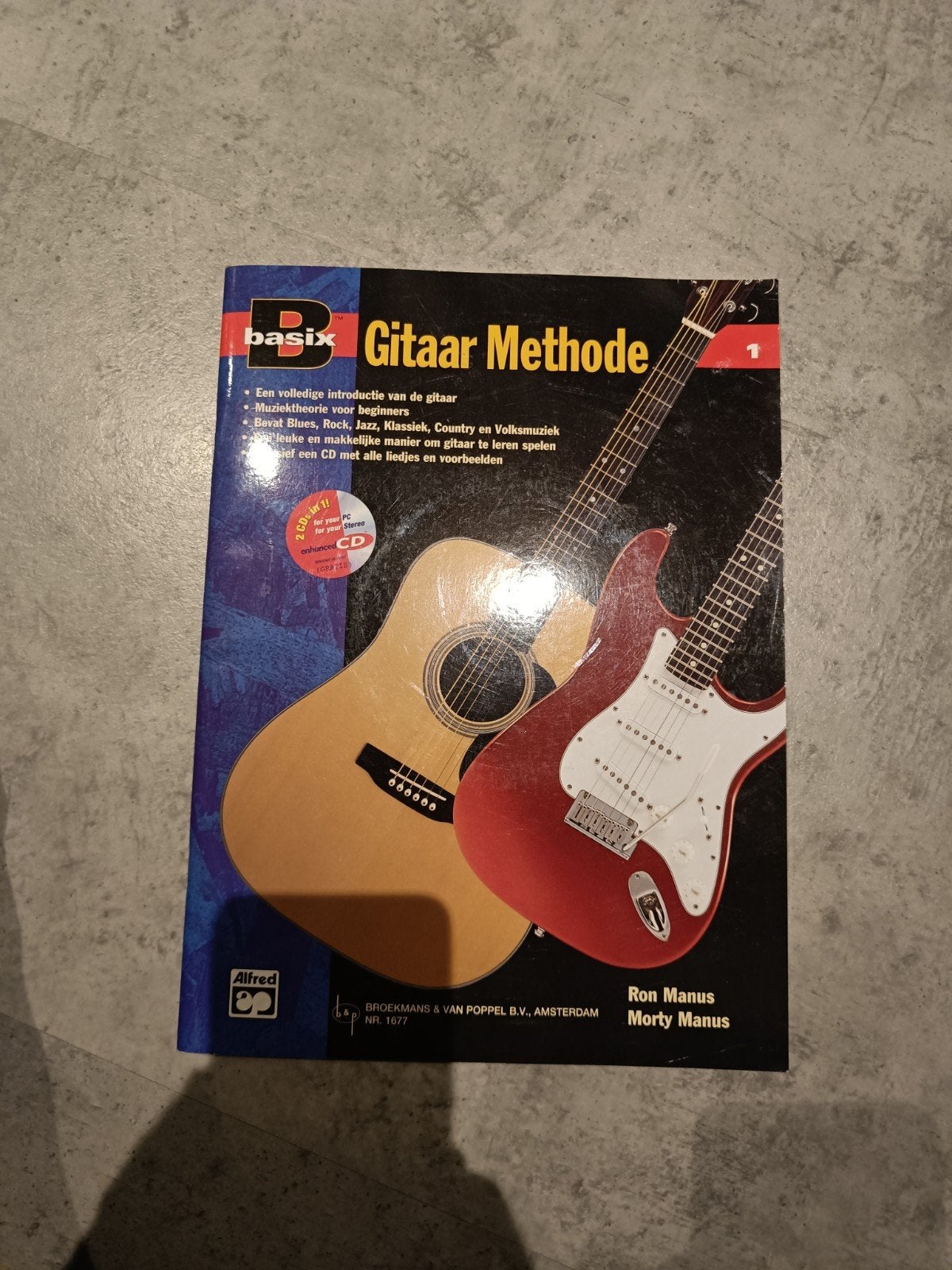 Basix Gitaar Methode deel 1 met CD - Ron Manus, Muziek en Instrumenten, Bladmuziek, Gitaar, Les of Cursus, Ophalen of Verzenden