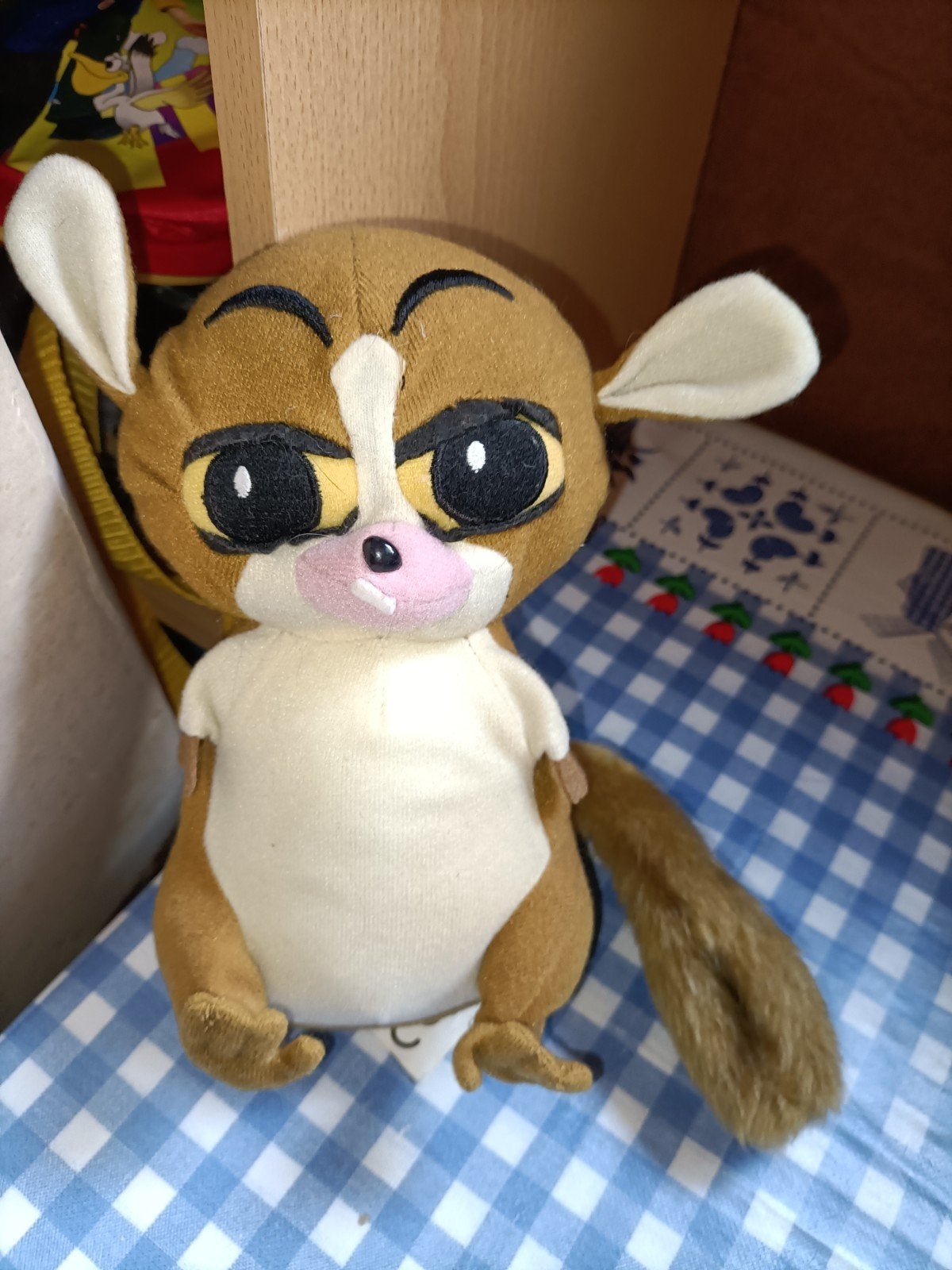 Mort knuffel Madagascar Super de Boer 20 cm groot, Ophalen of Verzenden, Zo goed als nieuw, Overige typen