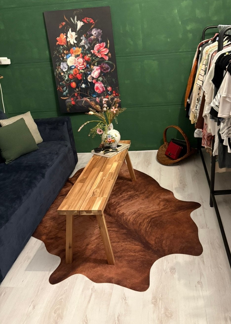 Vloerkleed koeienhuid bruin, 100 tot 150 cm, Bruin, Ophalen of Verzenden, 150 tot 200 cm