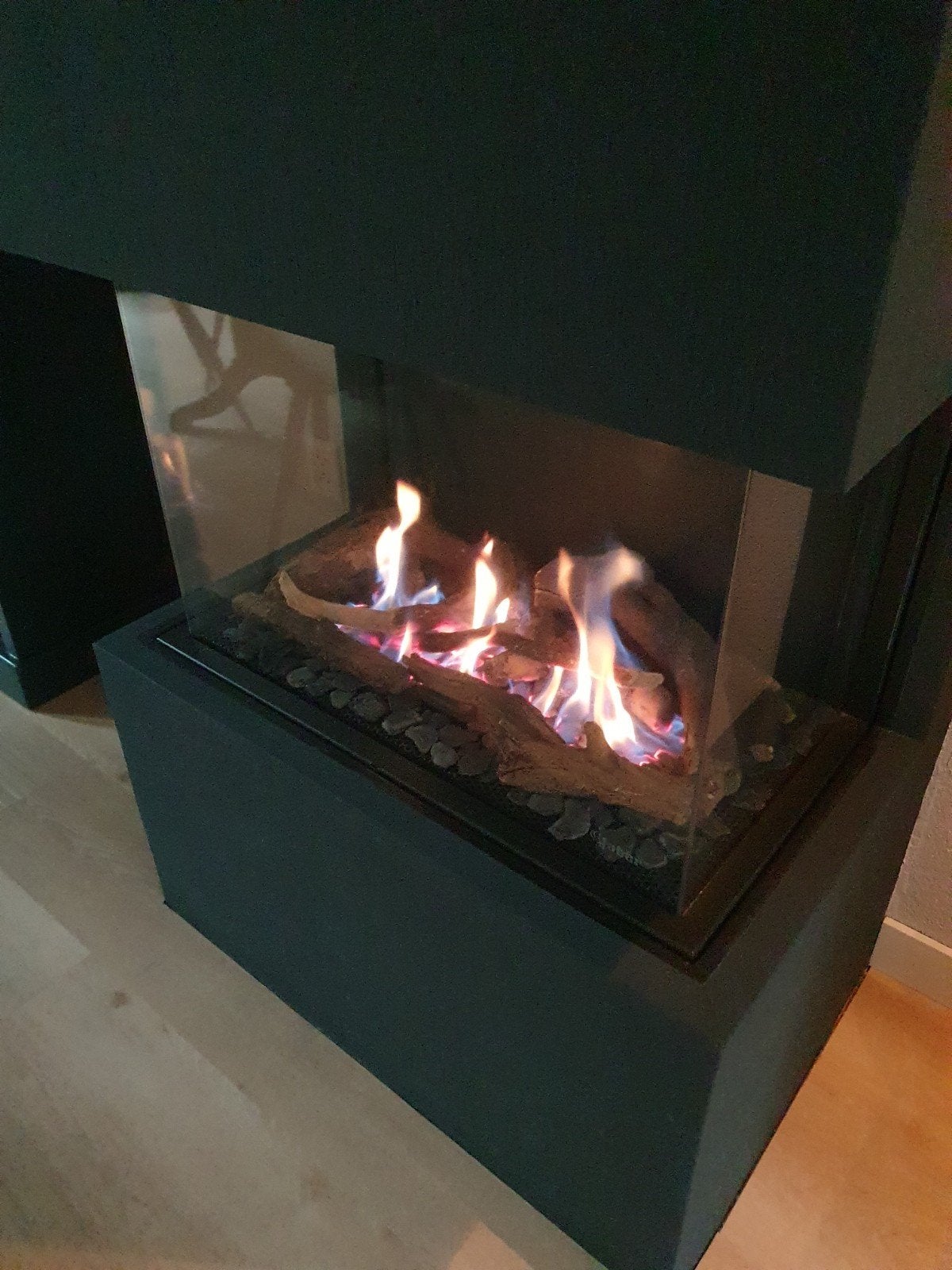 Faber Triple Gashaard met afstandsbediening, Huis en Inrichting, Haarden, Ophalen, Gebruikt, Gashaard