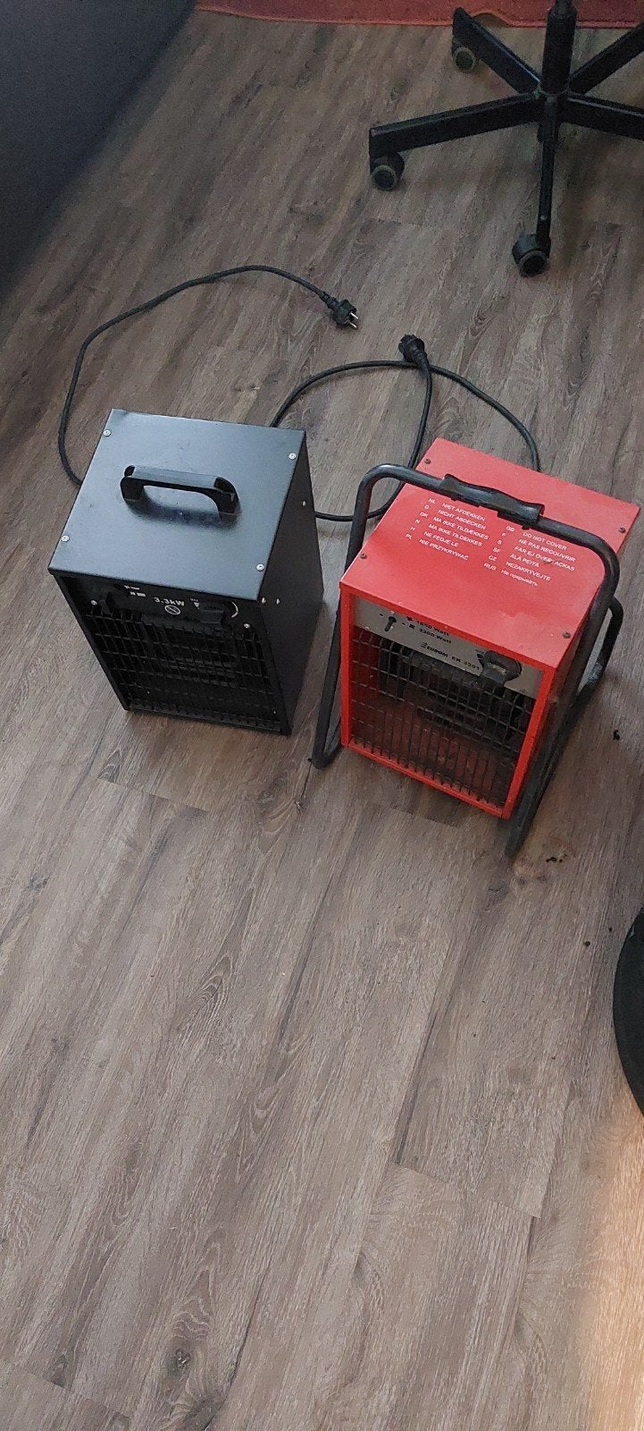 Werkplaatskachel 2x - 3.3kw, Verzenden, Gebruikt, Overige typen
