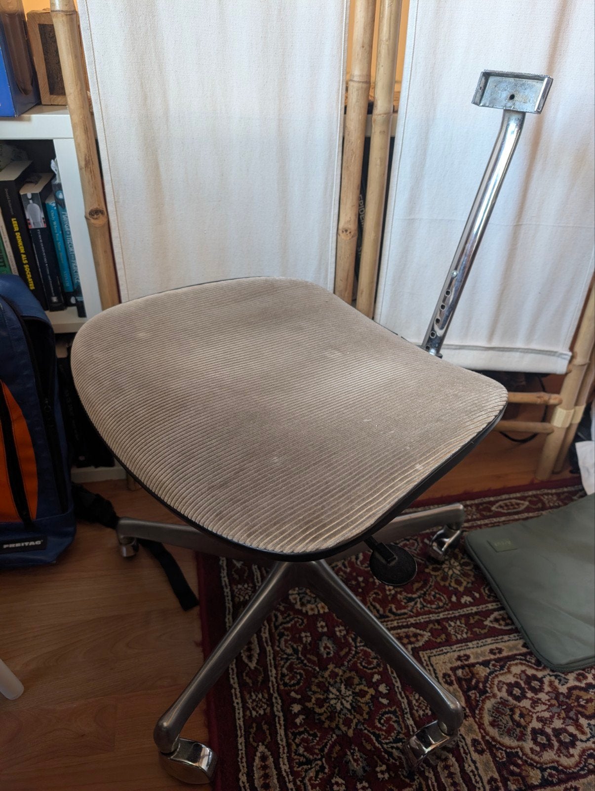Vintage bureaustoel, Huis en Inrichting, Ophalen, Gebruikt, Zwart