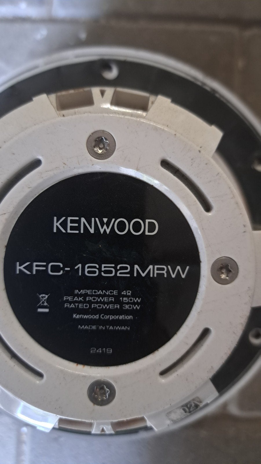 Kenwood KFC-1652MRW Marine Speakers - 150W Peak Power, Gebruikt, Overige typen, Ophalen of Verzenden, Waterdicht