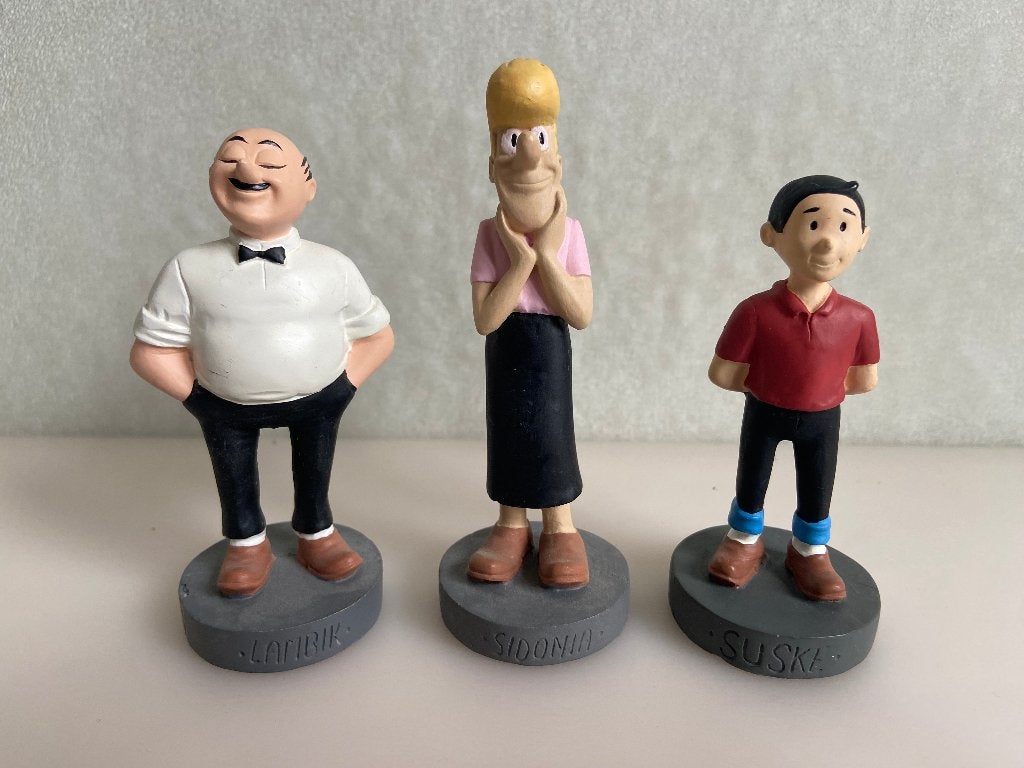 Suske,Sidonia en Lambik figuur, Ophalen of Verzenden, Suske en Wiske, Gebruikt, Beeldje of Figuurtje