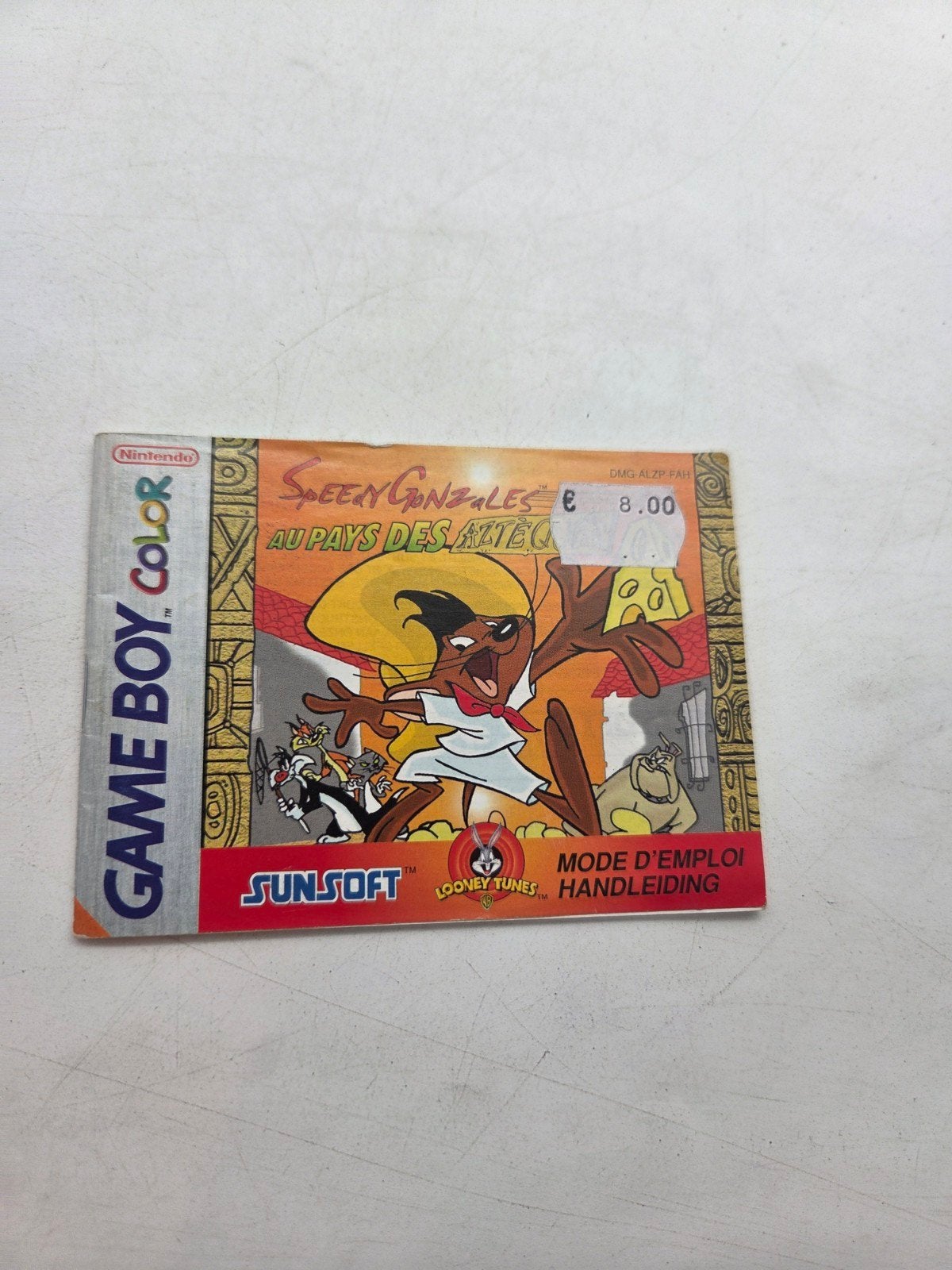 Speedy Gonzales Game Boy Color -Handleiding, Spelcomputers en Games, Gebruikt, 1 speler, Onbekend, Sunsoft
