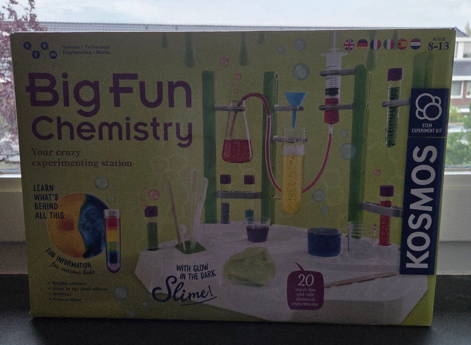 Kosmos Big Fun Chemistry Experimenteerdoos, Ophalen, Zo goed als nieuw, Knutselen, Met licht