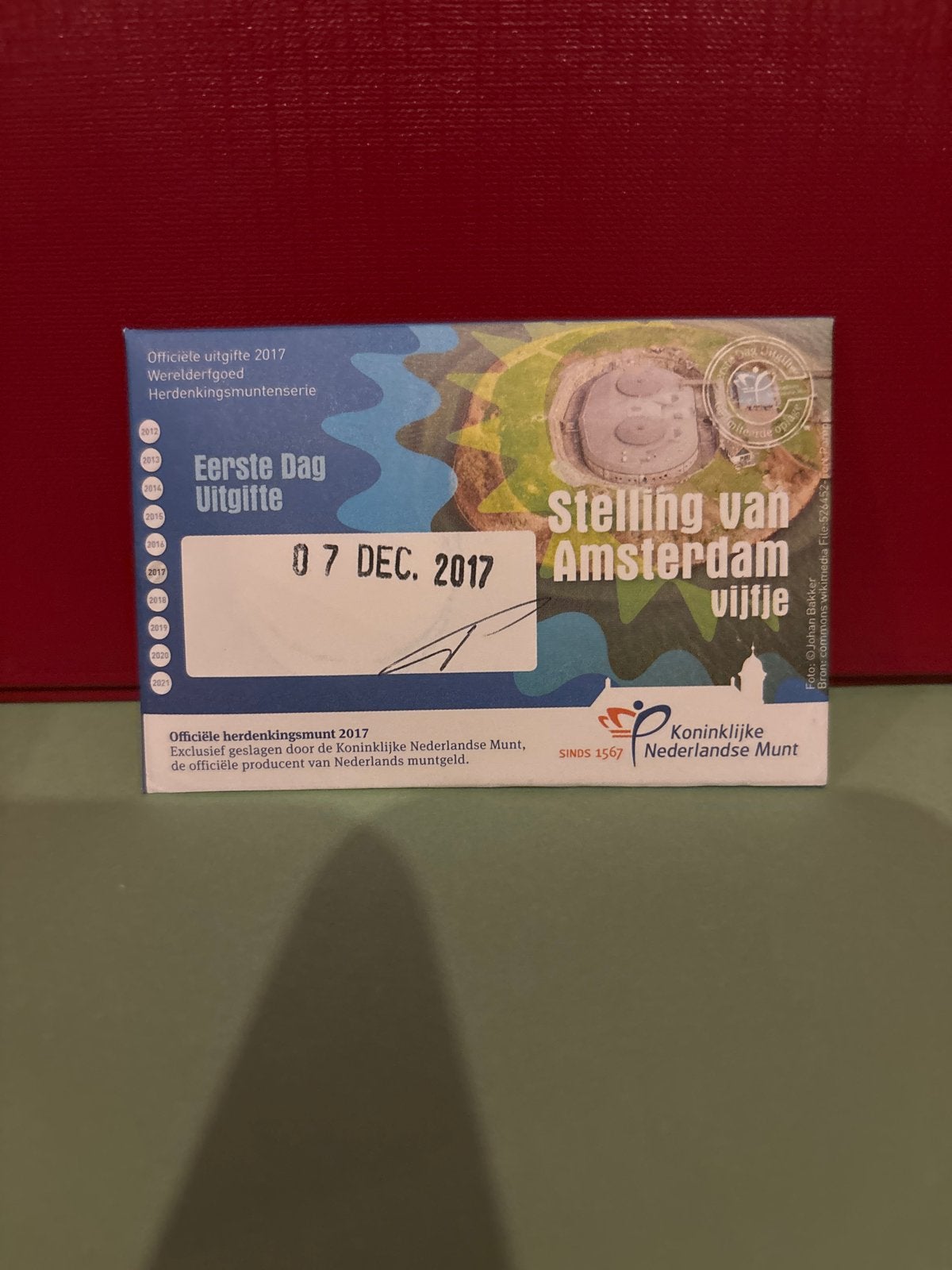 Stelling van Amsterdam Vijfje - Eerste Dag Uitgifte 2017, Ophalen, Koningin Beatrix, 5 gulden, Losse munt