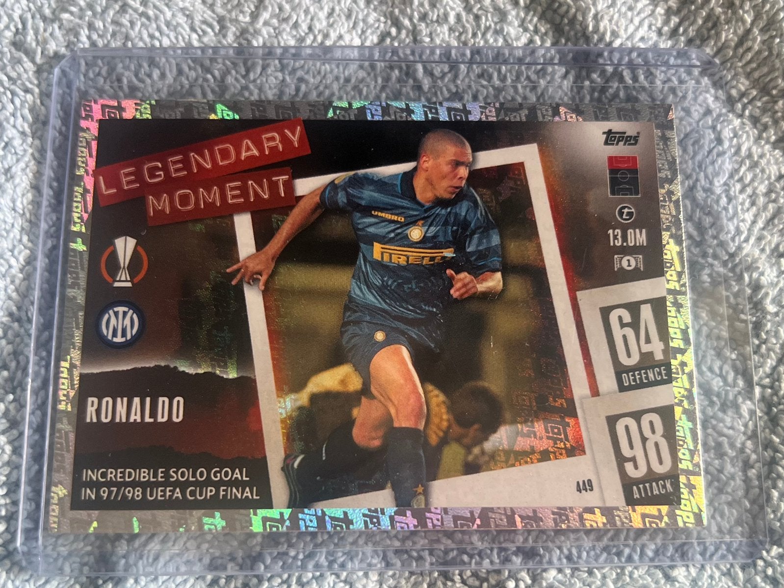 Ronaldo Legendary Moment Topps, Ophalen of Verzenden, Plaatje