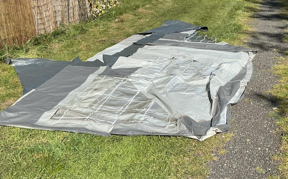 Voortent caravan PVC omloop 6, Ophalen, Gebruikt
