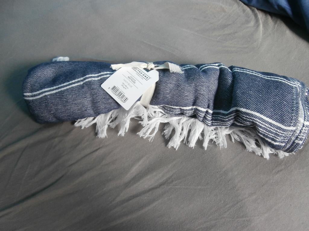 Hammandoek baddoek handdoek met franje grijs GR Groep nieuw, Ophalen of Verzenden, Zo goed als nieuw, Grijs, Handdoek