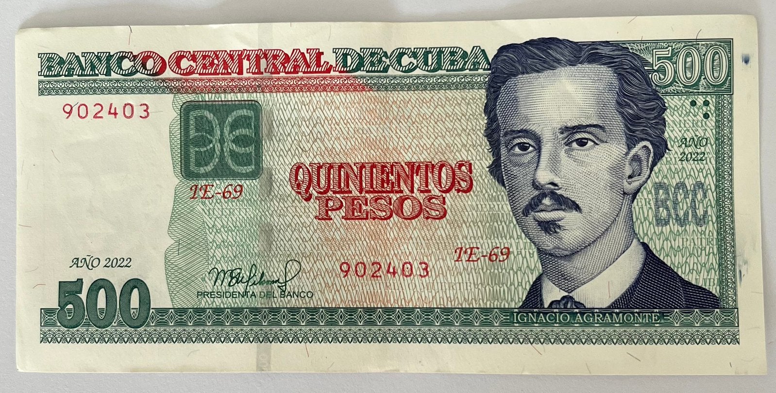 Cuba 500 Pesos 2022 lichtgebruikte staat, Verzenden, Midden-Amerika, Los biljet