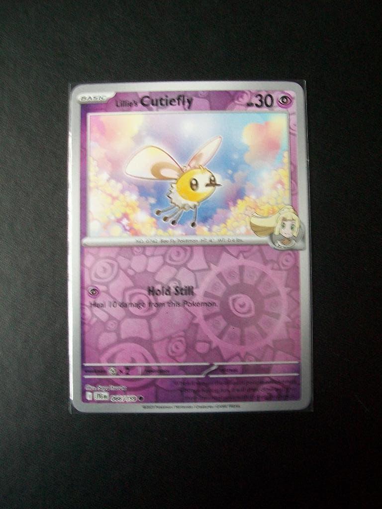 9475 Nieuwe Pokemon Kaart Holofoil Lillie's CUTIEFLY 060/159, Verzenden, Nieuw, Losse kaart, Foil