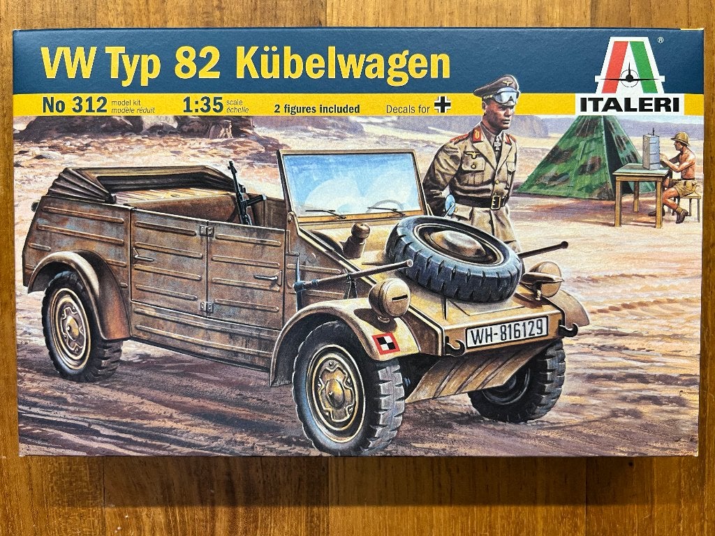 Italeri VW Typ 82 Kübelwagen 1:35 bouwpakket - 312, 1:32 tot 1:50, Nieuw, Ophalen of Verzenden, Italeri