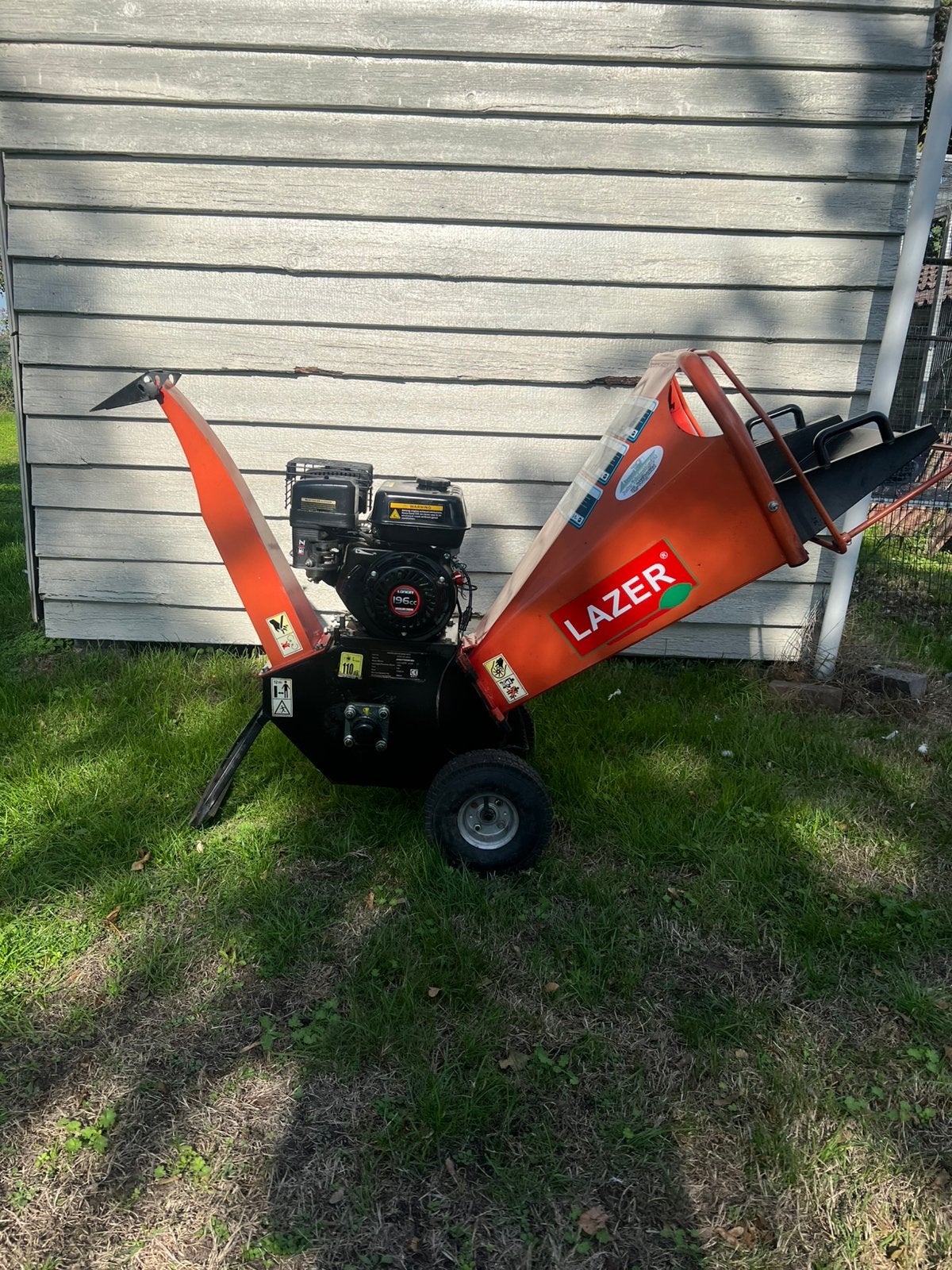 Goedwerkende Lazer HB10 takken hakselaar versnipperaar 7pk, Tuin en Terras, Ophalen, Lazer, Benzine, Gebruikt