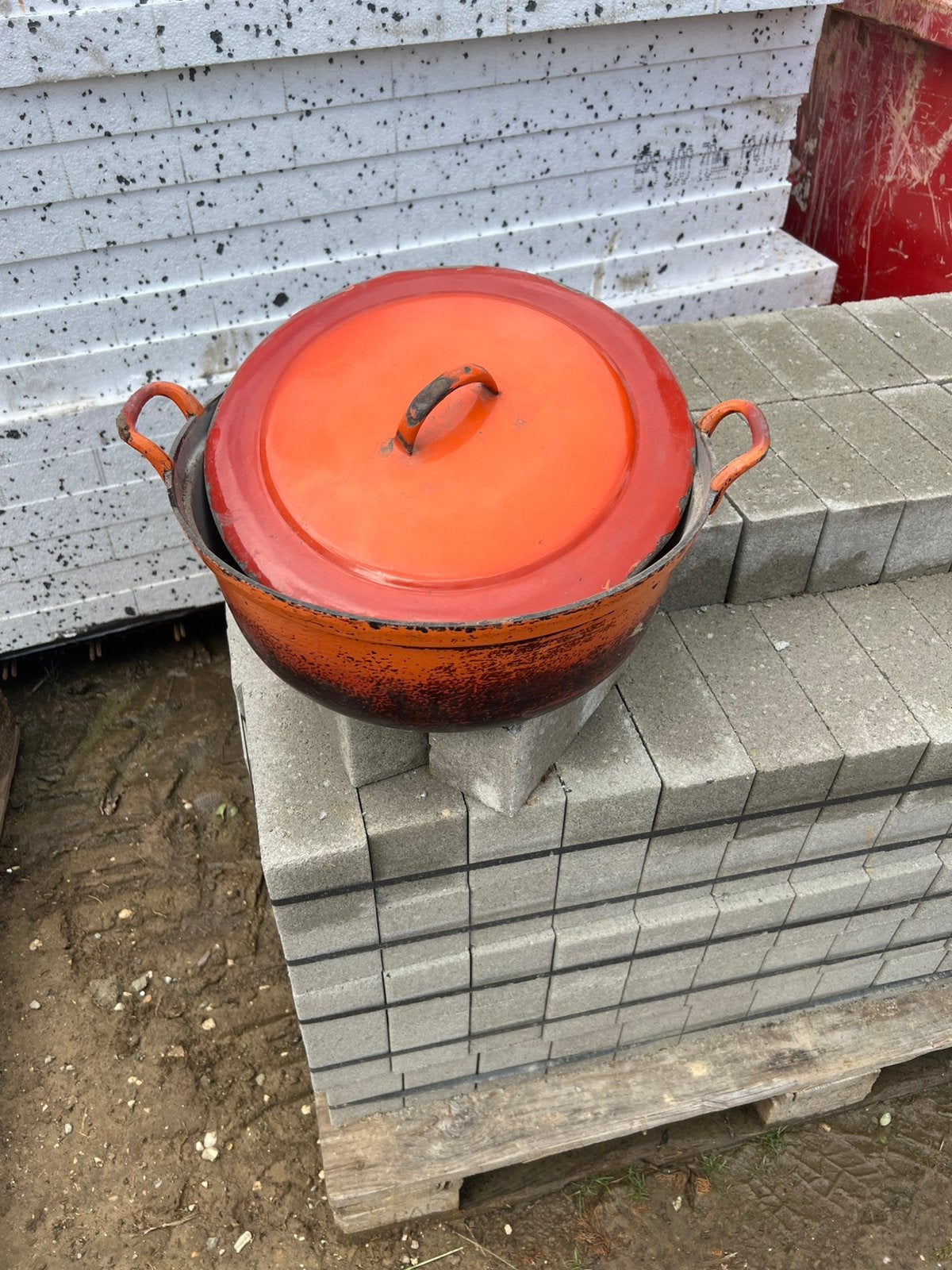 Zeer mooie en grote ketel (40cm) mooi als deco, Antiek en Kunst, Ophalen