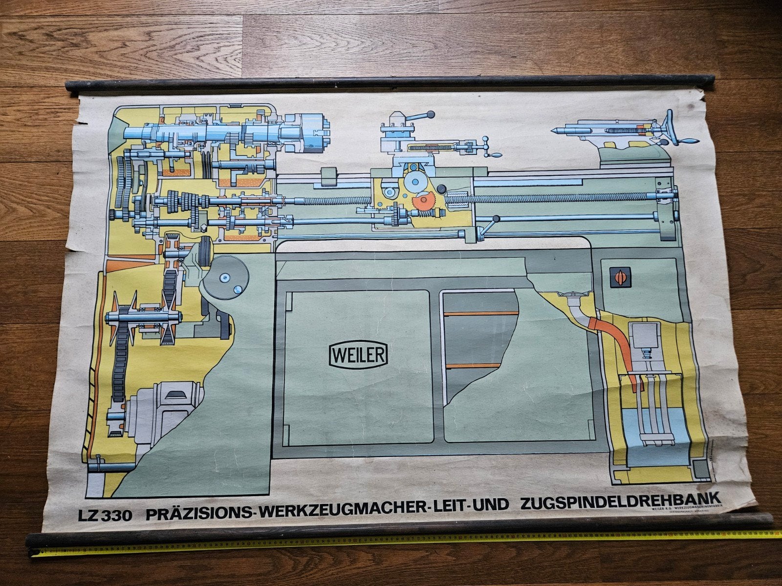 Weiler LZ330 draaibank zeefdruk, Ophalen of Verzenden, Metaaldraaibank