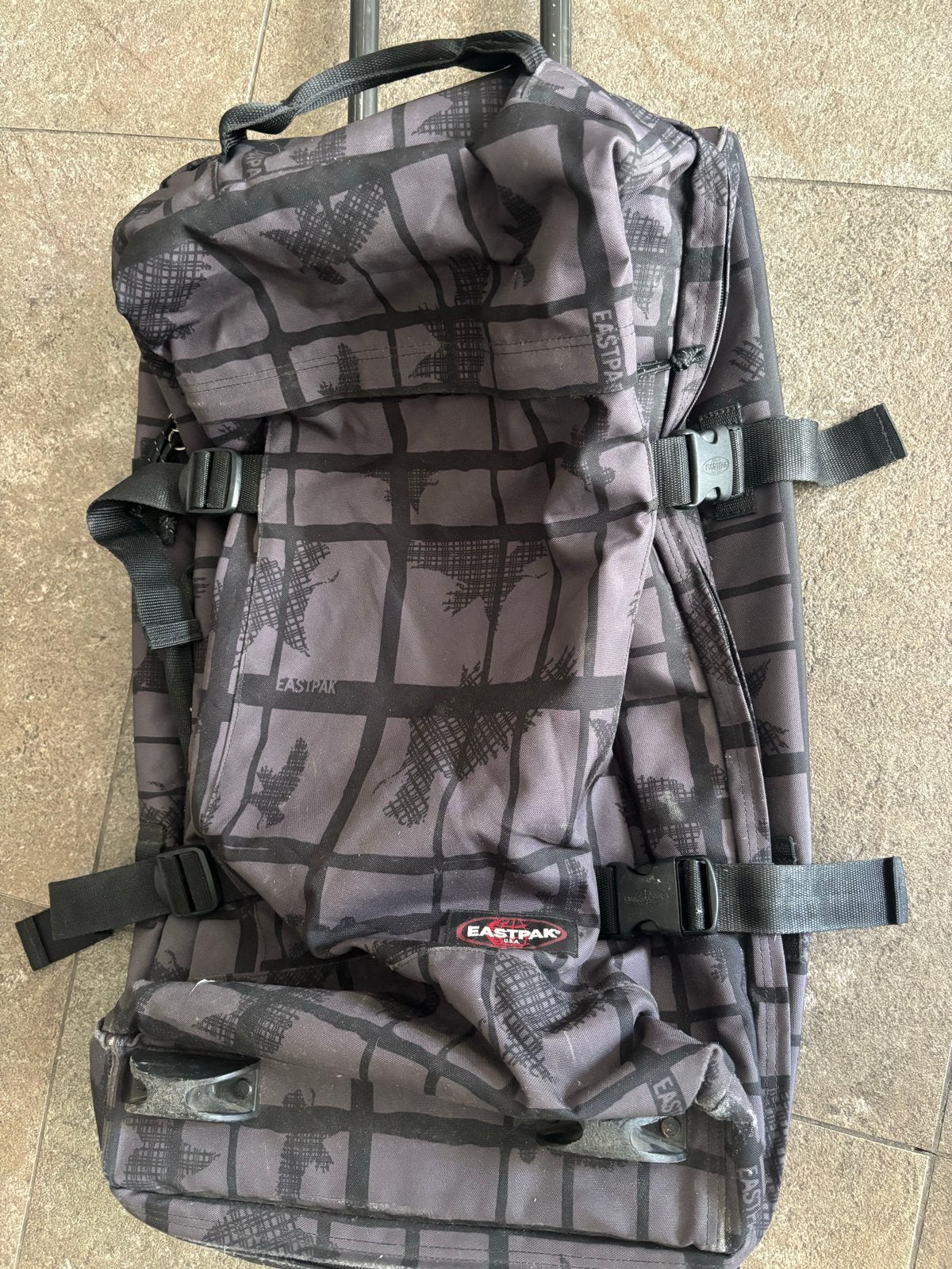 Eastpak Tranverz reistas met wieltjes en handgreep, 30 cm of meer, Gebruikt, Ophalen of Verzenden, 60 tot 80 cm