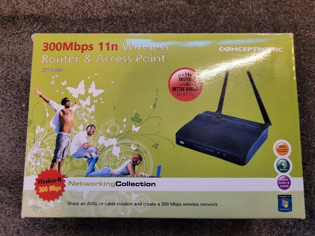 Conceptronic 300 Mbps router en acces point, Computers en Software, Ophalen, Zo goed als nieuw, Router, Conceptronic