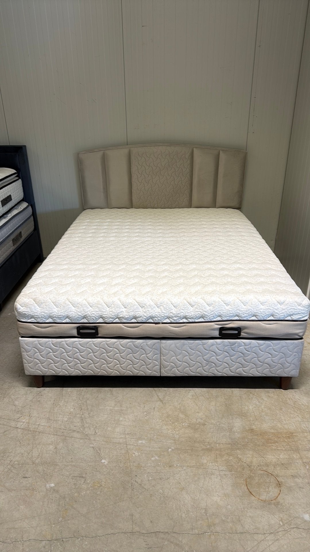 Nieuwe boxspring set met opbergruimte (160/180x200 cm), Ophalen, 200 cm, 160 cm, Nieuw