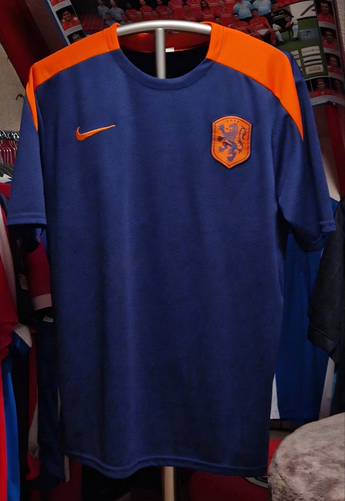 Nike KNVB Nederland Voetbalshirt - Maat L, Ophalen, Maat 52/54 (L), Blauw, Nike