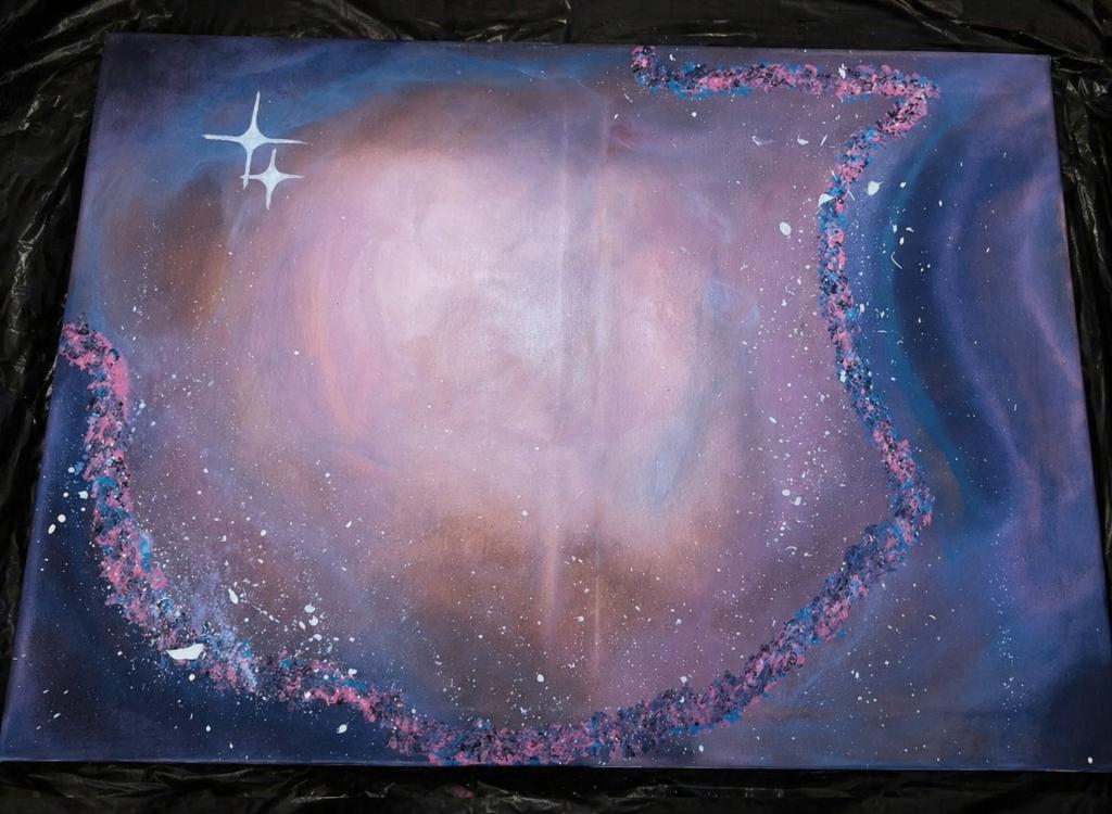 Schilderij space 55x75 cm, Ophalen
