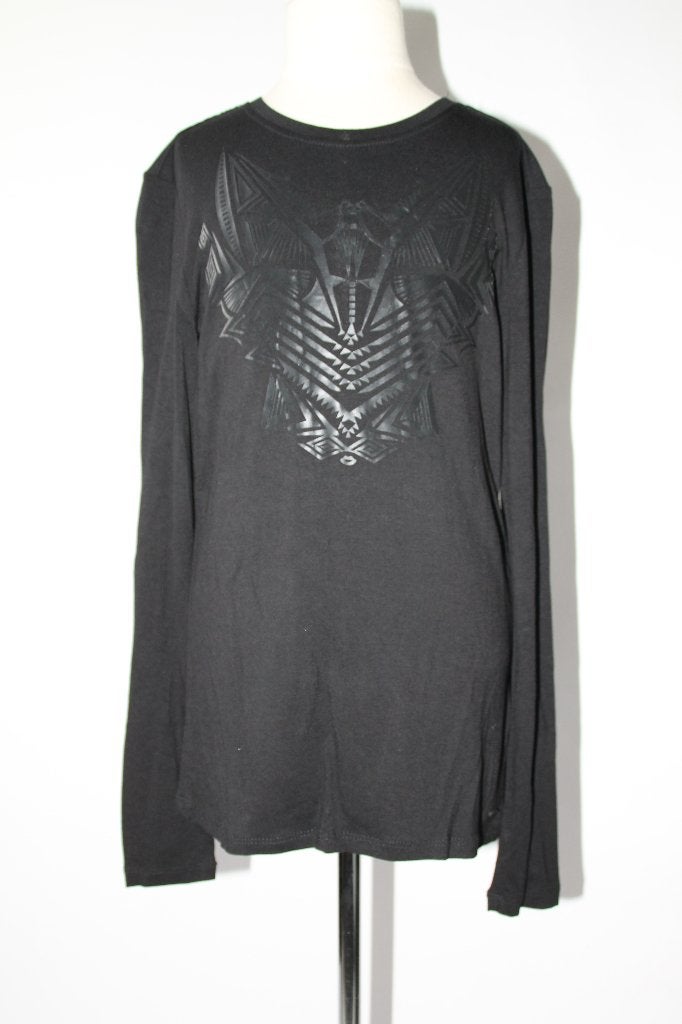 JILLY zwarte longsleeve met print 152 in ~~nieuw~~ staat, Verzenden, Zo goed als nieuw, Meisje, Shirt of Longsleeve