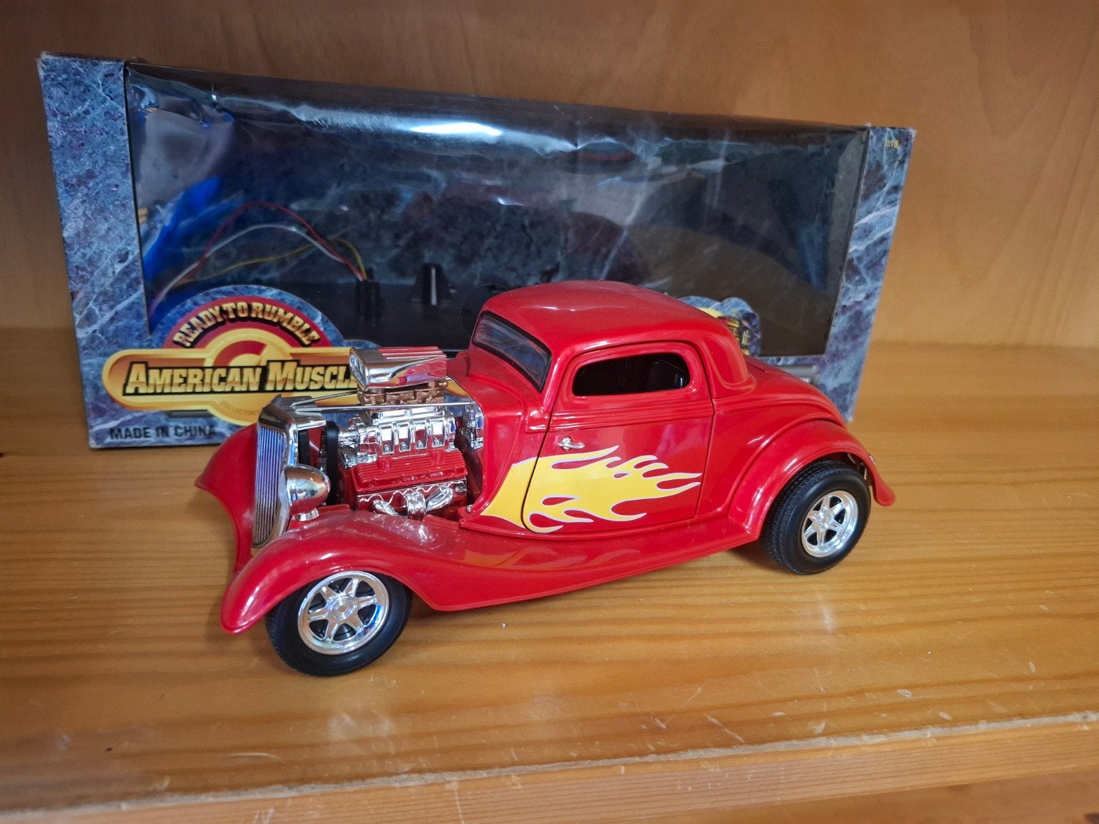 ERTL 1:18 Ford 1934 Hot Rod - Zonder Licht en Geluid, Ophalen of Verzenden, Gebruikt, Auto, ERTL