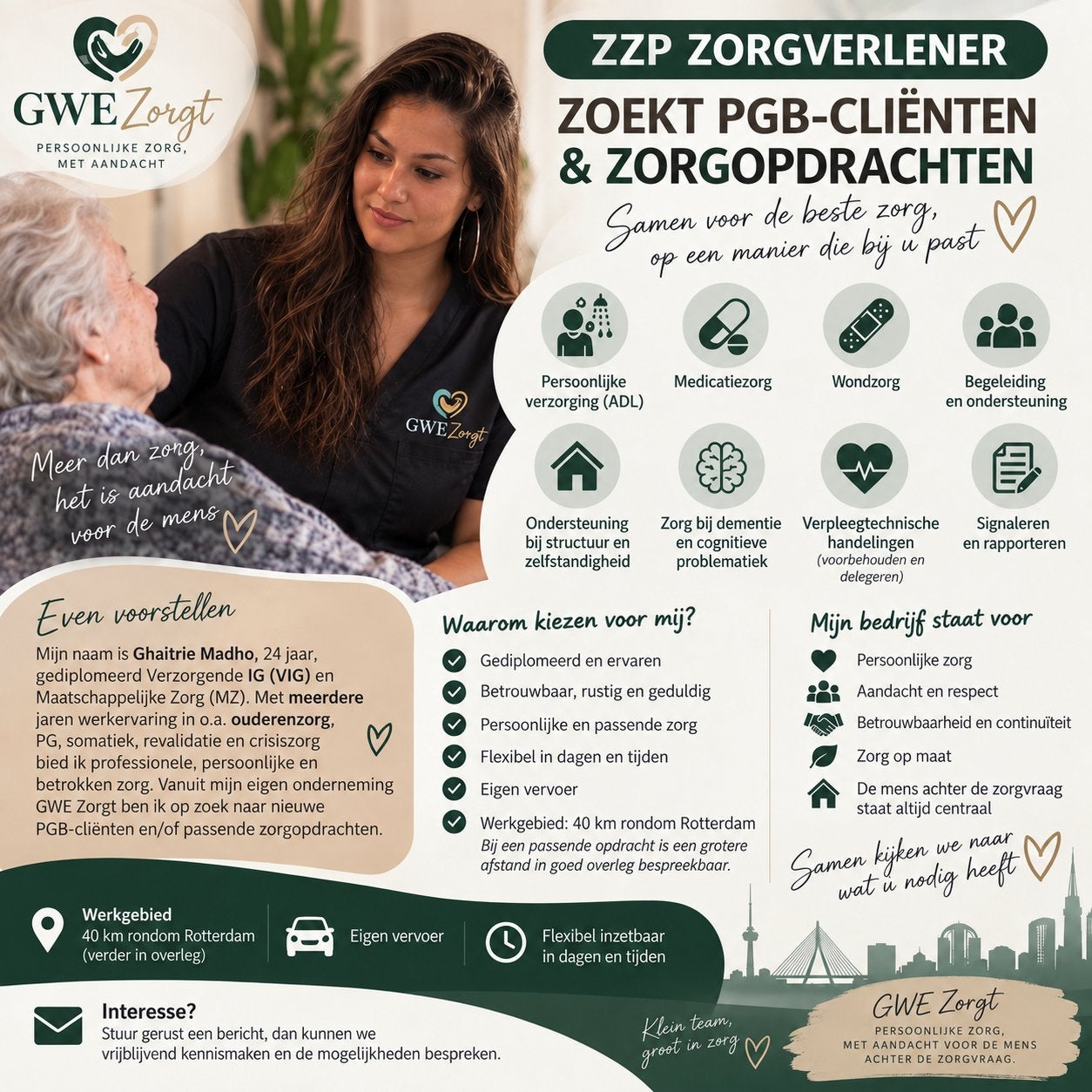 ZZP Zorgverlener beschikbaar | PGB & particuliere zorg, Vacatures, Variabele uren, MBO, Freelance of Uitzendbasis