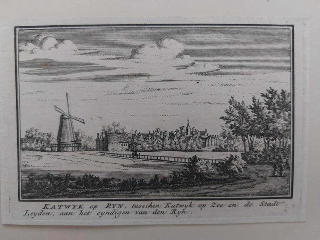104 / Katwyk op Ryn - Katwijk op Rijn Gravure A. Rademaker, Antiek en Kunst, Kunst | Etsen en Gravures, Ophalen of Verzenden