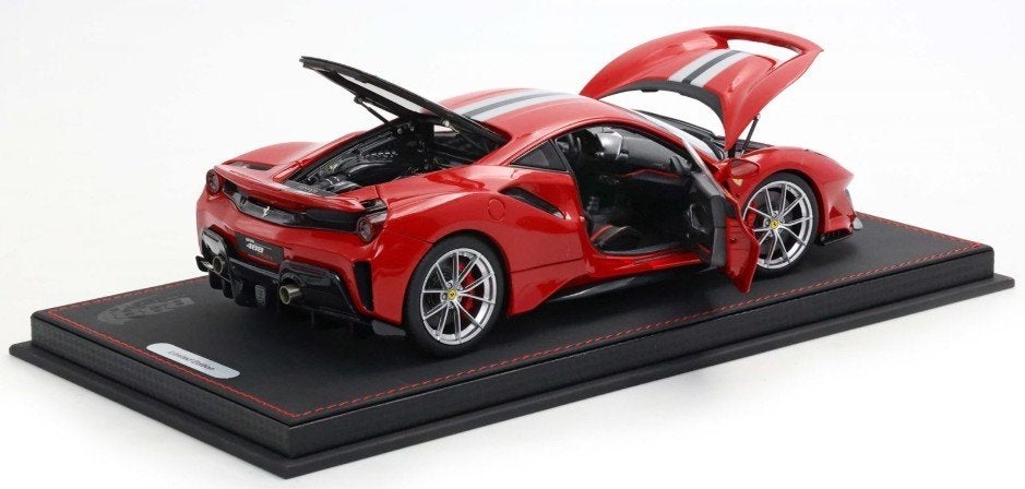 Ferrari 488 Pista Rood 1:18 HE180055 BBR PRE-ORDER, Ophalen of Verzenden, Nieuw, Auto, Overige merken