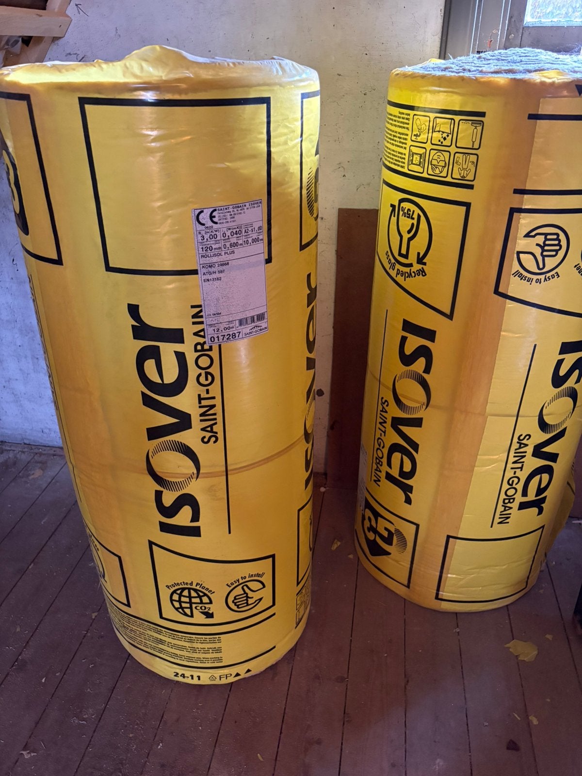 Isover Isolatie Rollisol Plus 120mm 35m2, Ophalen, 12 cm of meer, Nieuw, 15 m² of meer