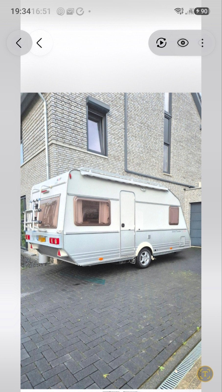 Kip Grand Traveller 47TDB Cruise Edition Caravan, Caravans en Kamperen, Caravans, Rondzit, Kip, Frans bed, Schokbreker