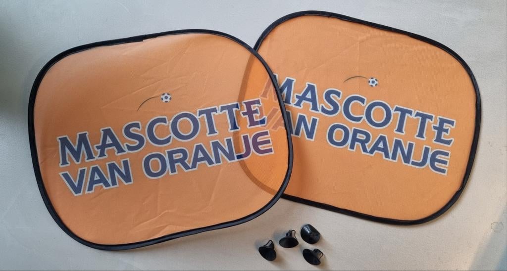 4x Mascotte van Oranje Zonnescherm Auto WK EK Voetbal, Ophalen of Verzenden, Nieuw