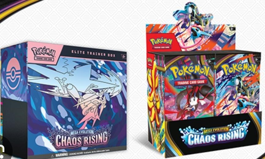 Choas rising ETB en booster box te koop, Ophalen of Verzenden, Nieuw, Boosterbox, Foil