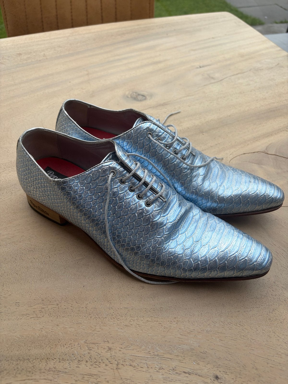 Pépé Milan schoenen maat 42 met bijpassende riem, Ophalen of Verzenden, Zo goed als nieuw, Blauw, Veterschoenen