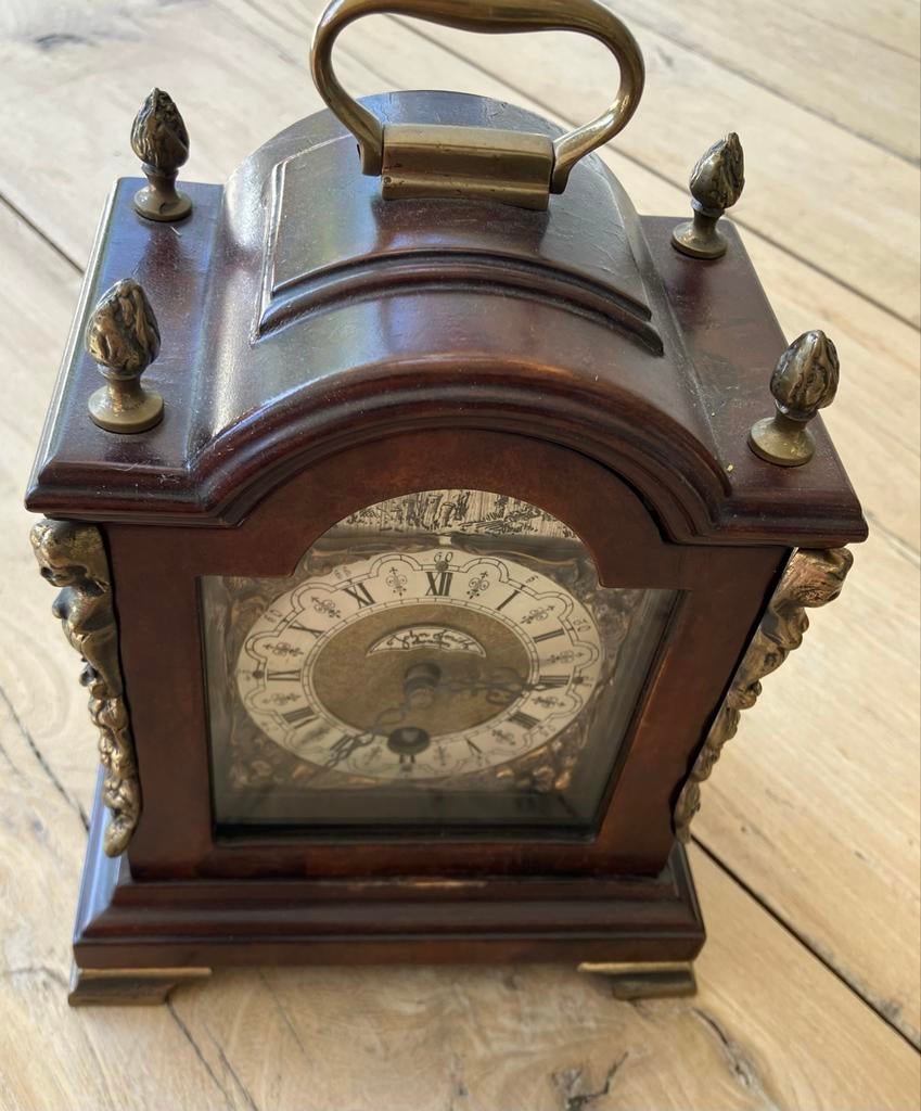 Antieke John Smith London Tafelklok met Opwindmechanisme, Ophalen of Verzenden